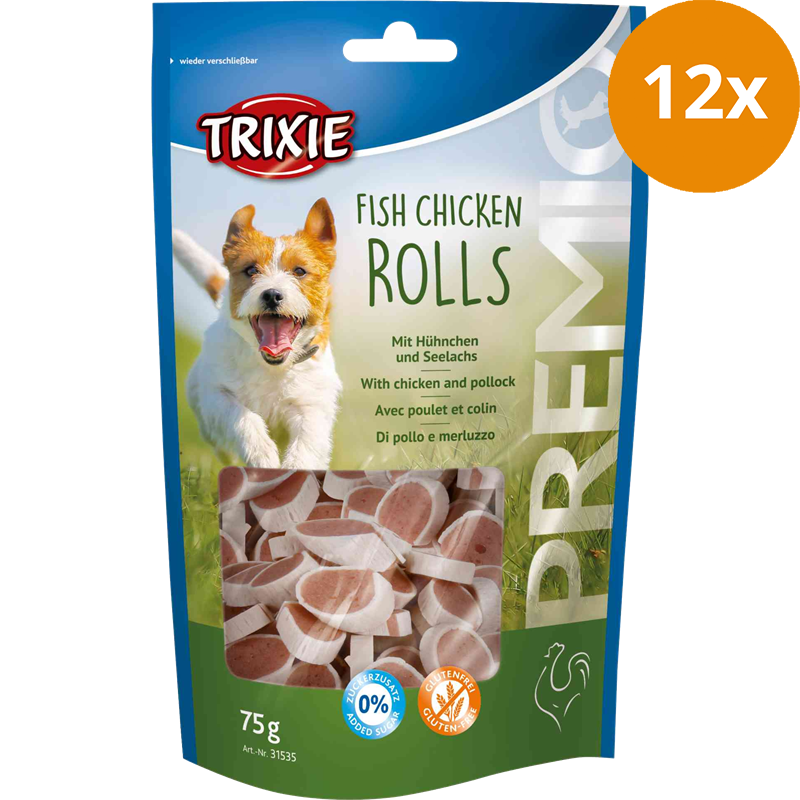 TRIXIE PREMIO Fish Chicken Rolls 75 g