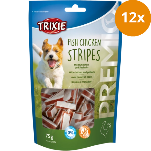 TRIXIE Premio Fish Chicken Stripes 75 g