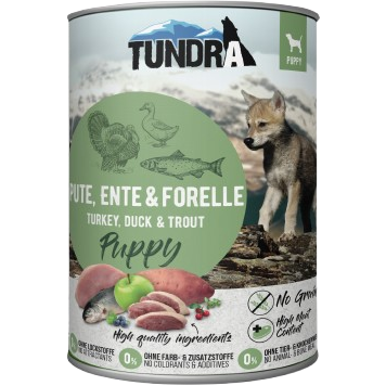 Tundra Dog Dose Puppy Pute, Ente & Forelle 800g