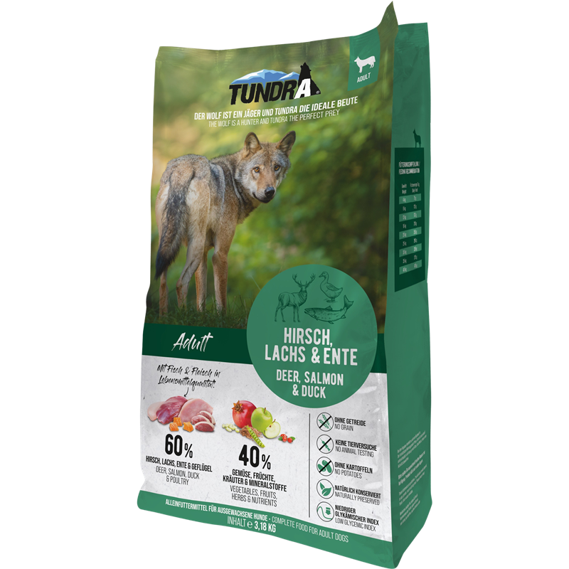 Tundra Hirsch, Ente, Lachs