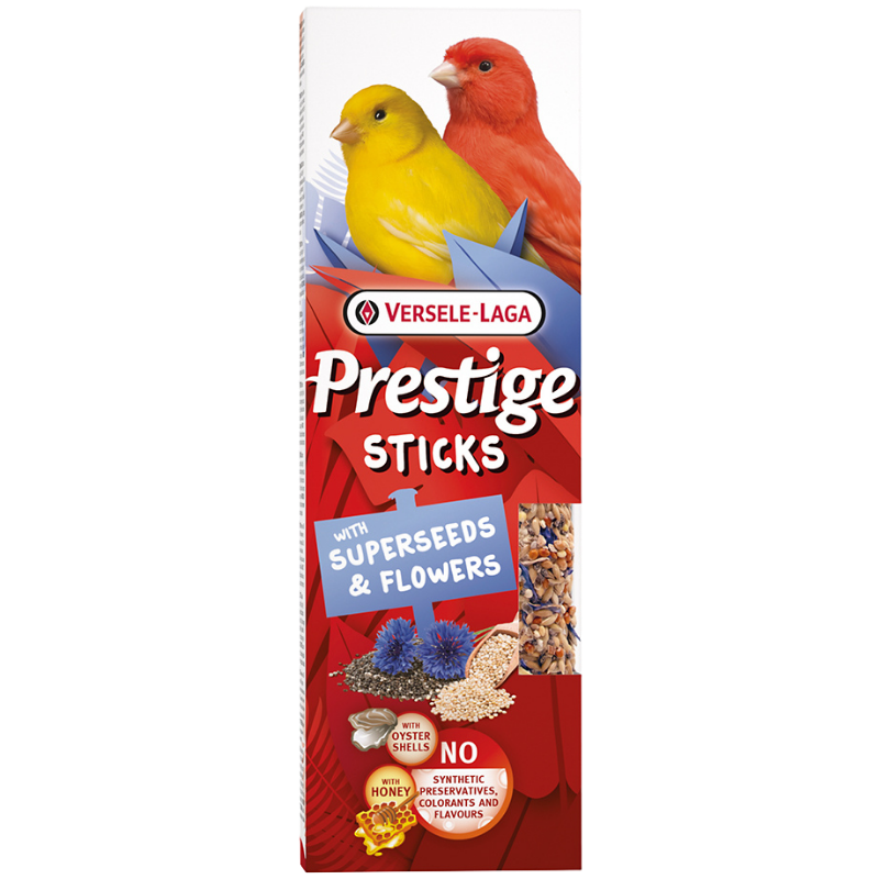 Versele Prestige Sticks Kanarien mit Supersaaten & Blüten