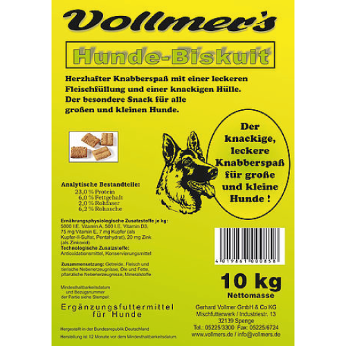 Vollmer's Hundebiskuit 10 kg