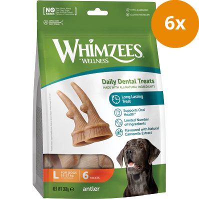 WHIMZEES Dog Snack Antler/Geweih L 360 g