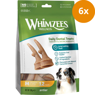 WHIMZEES Dog Snack Antler/Geweih M 360 g