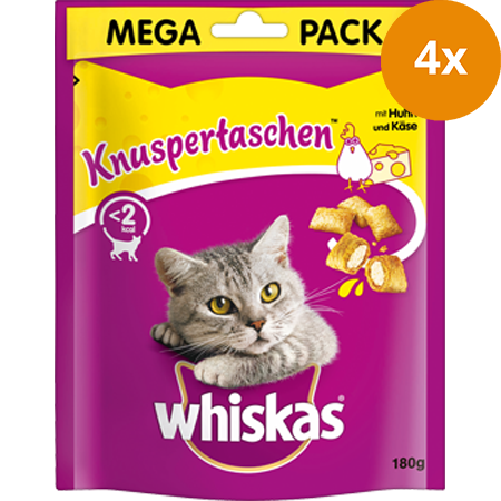 Whiskas Knuspertaschen Huhn & Käse 180 g