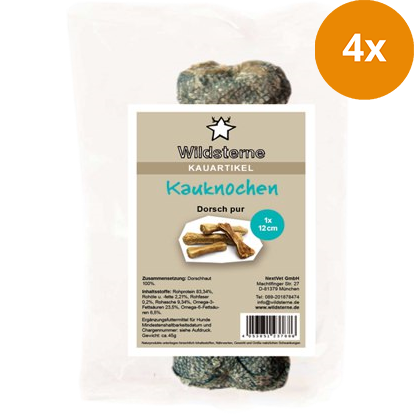 Wildsterne Kauknochen Dorsch pur 65 g