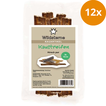 Wildsterne Kaustreifen Hirsch pur 30 g