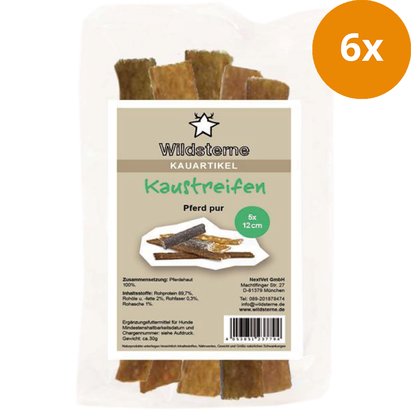 Wildsterne Kaustreifen Pferd pur 12 cm (30 g)